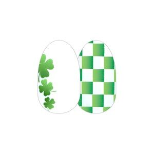 Color Street SHAKE YOUR SHAMROCK St. Patrick’s Day Green & White Plaid Set